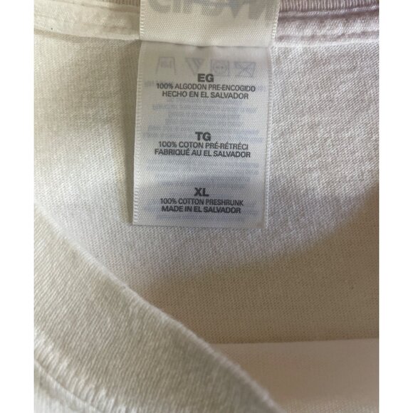 Proud To Be An American T-Shirt Mens XL Gildan White Cotton Blend U.S. Flag - Picture 8 of 8